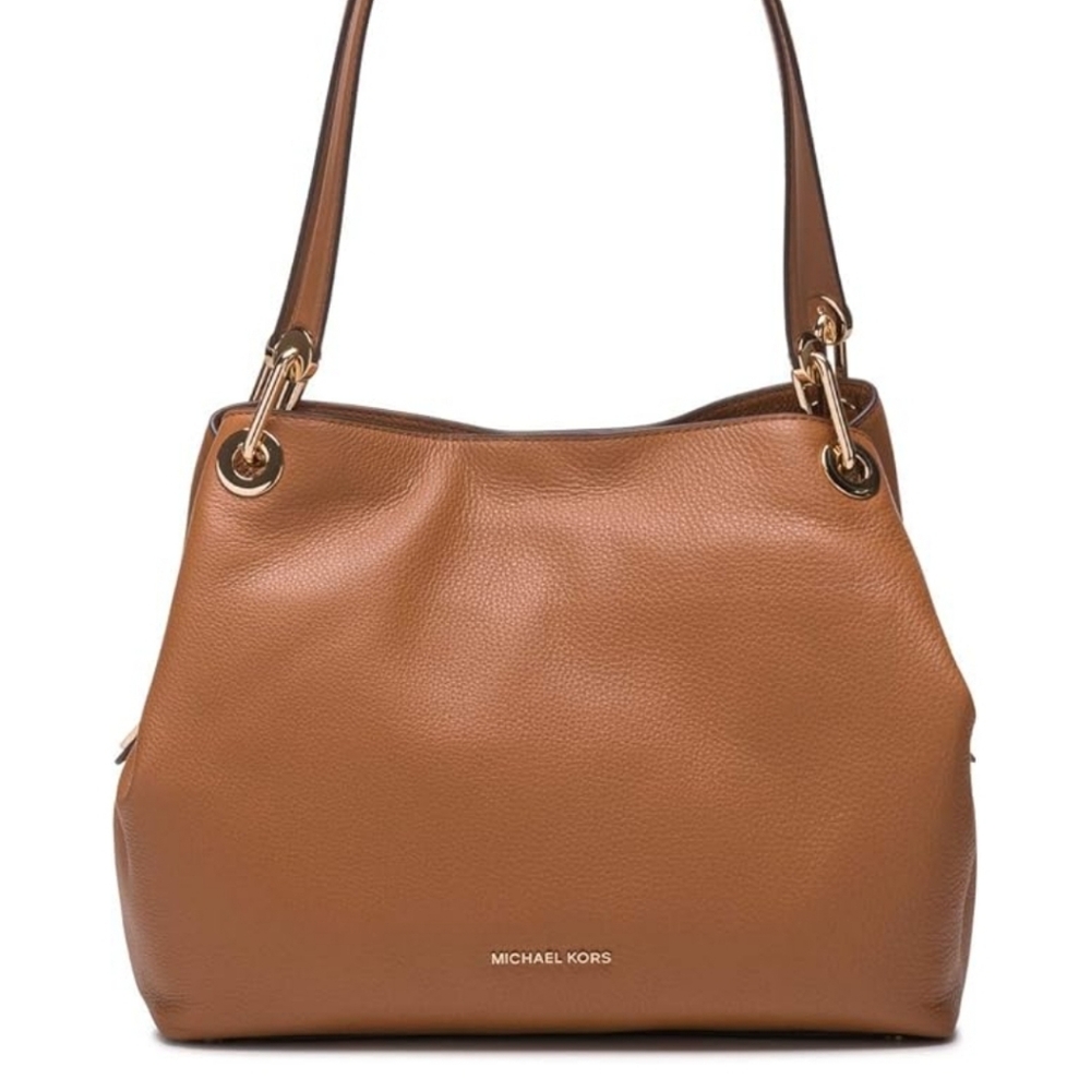 Michael Kors Brown Leather Shoulder Bag